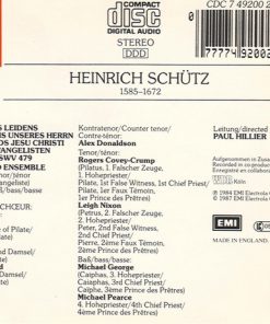 Alternative view of Heinrich Schütz - The Hilliard Ensemble - Matthäus-Passion (CD, Album) (Near Mint (NM or M-))