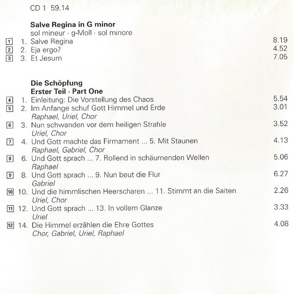 Joseph Haydn - Lucia Popp • Helena Döse • Werner Hollweg • Kurt Moll • Benjamin Luxon • Brighton Festival Chorus • Royal Philharmonic Orchestra • Antal Dorati - Die Schöpfung / Salve Regina (2xCD, Comp, RE, RM) (Near Mint (NM or M-)) - Image 5