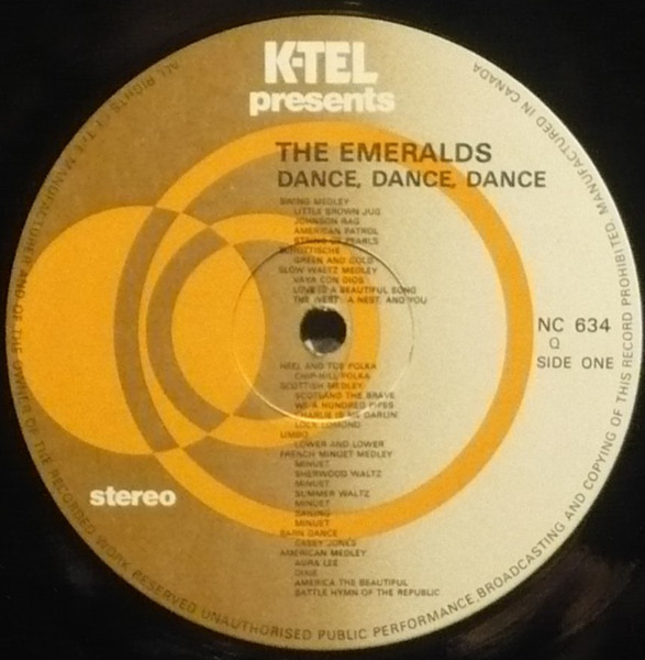 The Emeralds (10) - Dance Dance Dance With The Emeralds (LP, Album) (Mint (M)) - Image 3