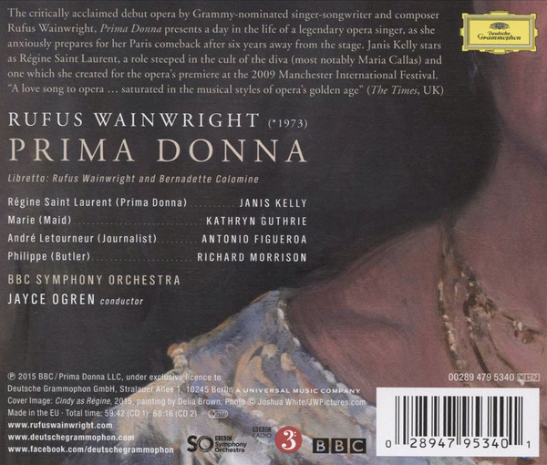 Rufus Wainwright - Janis Kelly · Kathryn Guthrie · Antonio Figueroa (2) · Richard Morrison (8) · BBC Symphony Orchestra · Jayce Ogren - Prima Donna (2xCD, Album) (Mint (M)) - Image 2