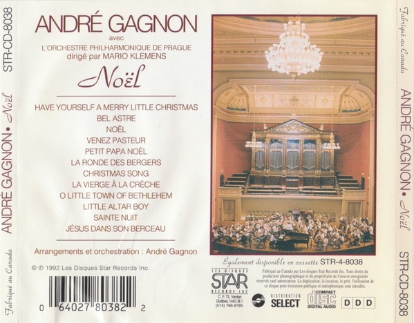 André Gagnon, The City Of Prague Philharmonic, Mario Klemens - Noël (CD, Album) (Near Mint (NM or M-)) - Image 3