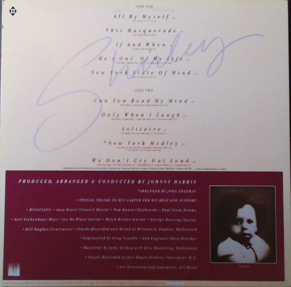 Shirley Bassey - All By Myself (LP, Album) (Mint (M)) - Image 2