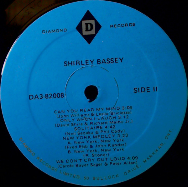 Shirley Bassey - All By Myself (LP, Album) (Mint (M)) - Image 4