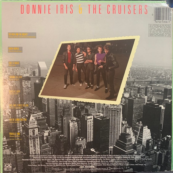 Donnie Iris And The Cruisers - The High And The Mighty (LP, Album) (Mint (M)) - Image 2