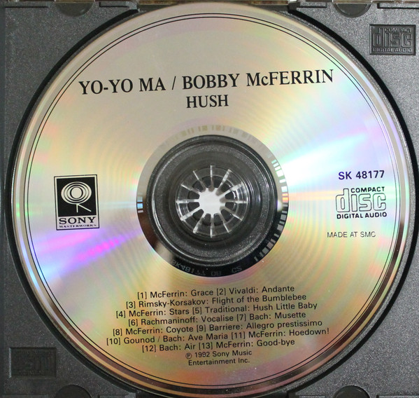 Yo-Yo Ma / Bobby McFerrin - Hush (CD, Album) (Near Mint (NM or M-)) - Image 3