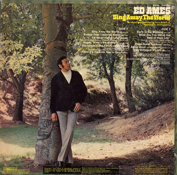 Ed Ames - Sing Away The World (LP) (Mint (M)) - Image 2