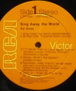 Ed Ames - Sing Away The World (LP) (Mint (M)) - Image 3