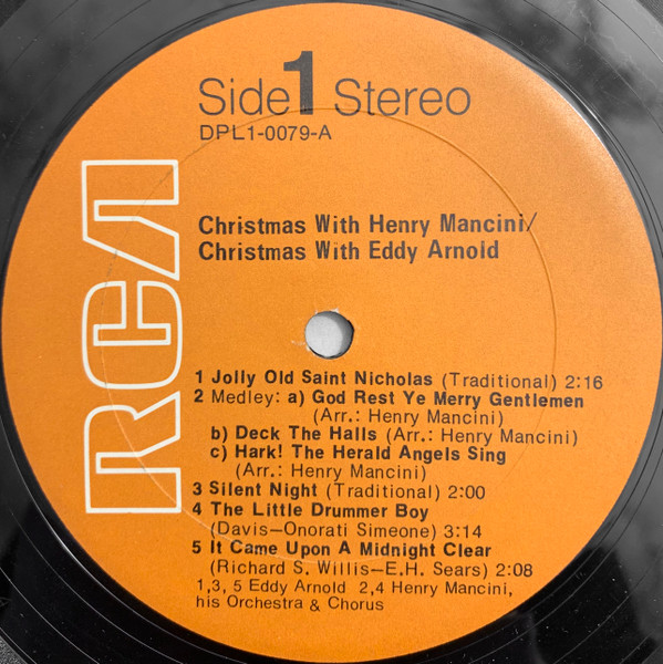 Eddy Arnold / Henry Mancini - Christmas With Eddy Arnold / Christmas With Henry Mancini (LP, Comp) (Mint (M)) - Image 3