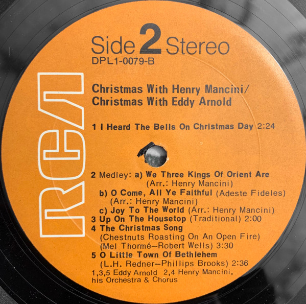Eddy Arnold / Henry Mancini - Christmas With Eddy Arnold / Christmas With Henry Mancini (LP, Comp) (Mint (M)) - Image 4