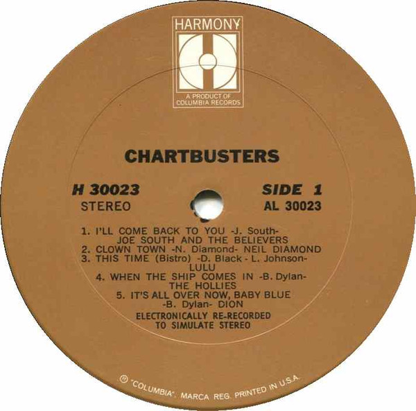 Various - Chartbusters (LP, Comp) (Mint (M)) - Image 3