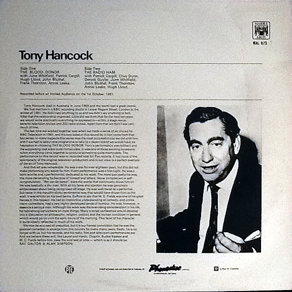 Tony Hancock - The Blood Donor (LP, RE) (Mint (M)) - Image 2