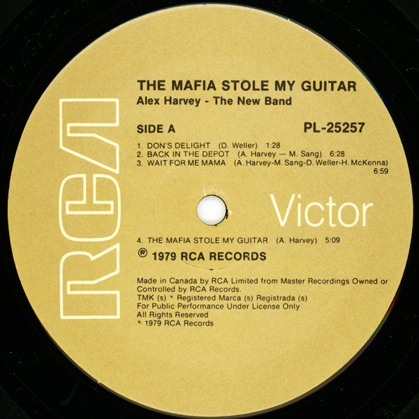 Alex Harvey - The New Band - The Mafia Stole My Guitar (LP, Album) (Mint (M)) - Image 3