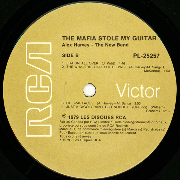 Alex Harvey - The New Band - The Mafia Stole My Guitar (LP, Album) (Mint (M)) - Image 4