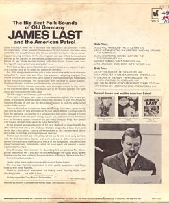 Alternative view of James Last And The American Patrol - The Big Beat Folk Sounds Of Old Germany (LP, Album) (Mint (M))