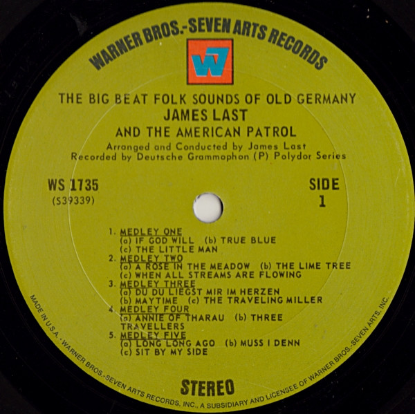 James Last And The American Patrol - The Big Beat Folk Sounds Of Old Germany (LP, Album) (Mint (M)) - Image 3