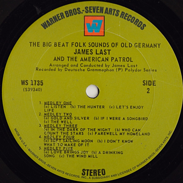 James Last And The American Patrol - The Big Beat Folk Sounds Of Old Germany (LP, Album) (Mint (M)) - Image 4