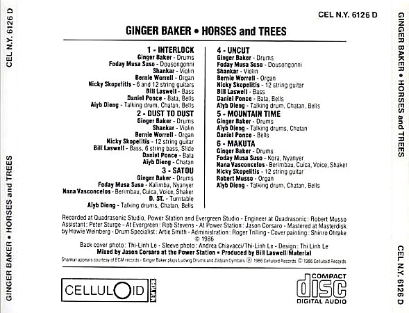 Ginger Baker - Horses And Trees (CD, Album) (Near Mint (NM or M-)) - Image 4