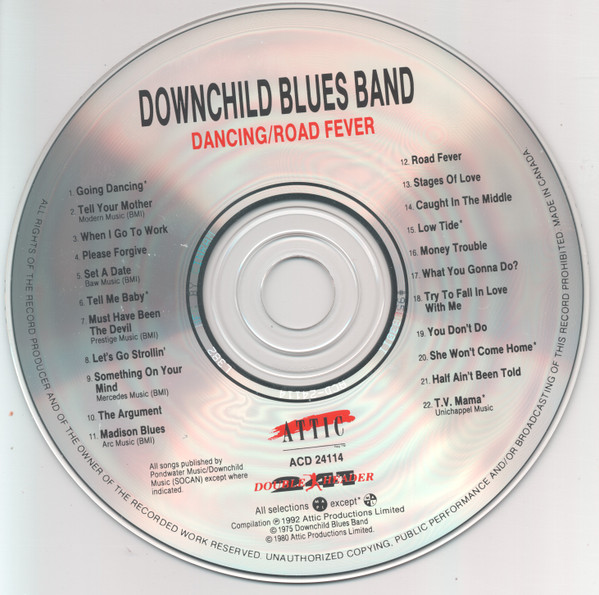 Downchild Blues Band - Dancing/Road Fever (CD, Comp) (Near Mint (NM or M-)) - Image 4