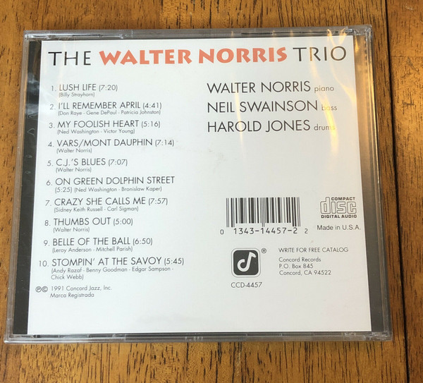 The Walter Norris Trio - Lush Life (CD, Album) (Near Mint (NM or M-)) - Image 2