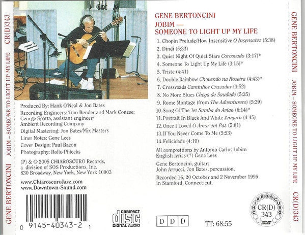 Gene Bertoncini - Someone To Light Up My Life (CD, Album, RE) (Near Mint (NM or M-)) - Image 2