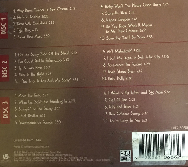 Louis Armstrong - Louis Armstrong (3xCD, Comp) (Near Mint (NM or M-)) - Image 2