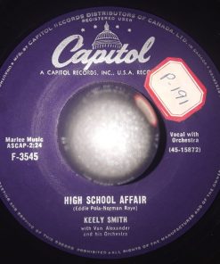 Alternative view of Keely Smith - High School Affair / Hurt Me (7") (Very Good Plus (VG+))