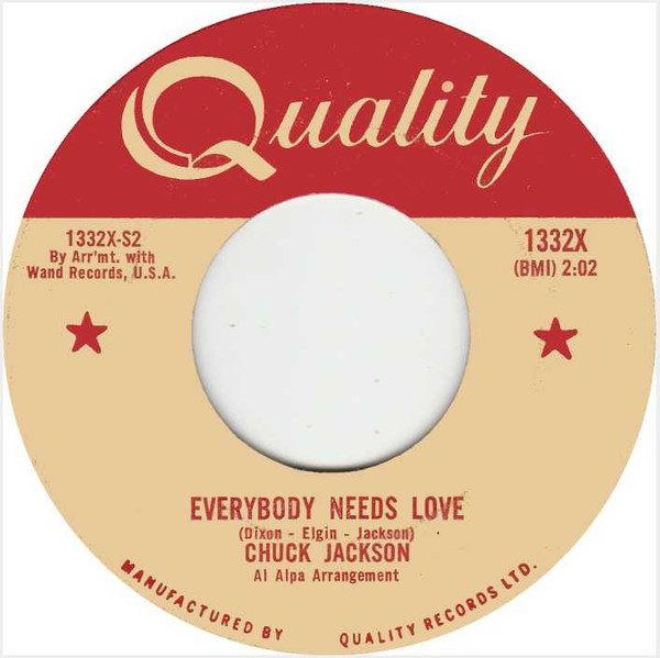 Chuck Jackson - I Wake Up Crying (7", Single) (Very Good Plus (VG+)) - Image 2