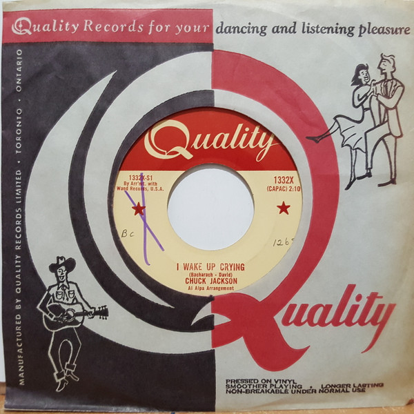Chuck Jackson - I Wake Up Crying (7", Single) (Very Good Plus (VG+)) - Image 3