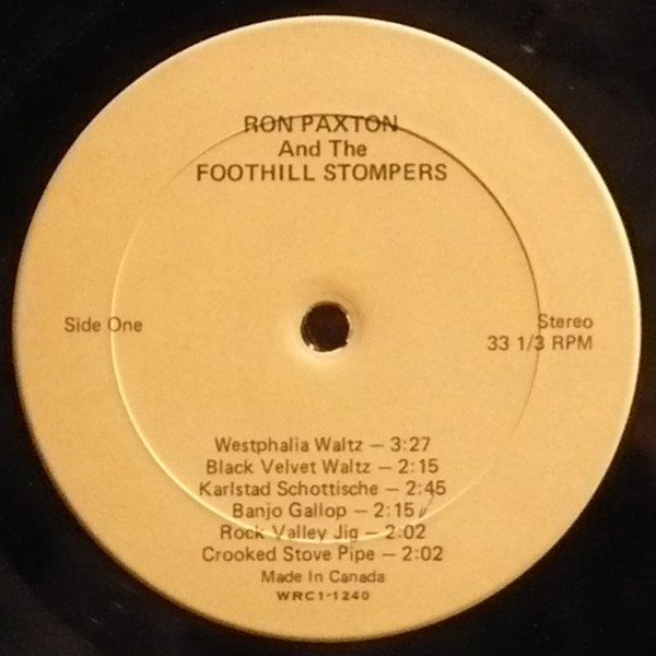 Ron Paxton And The Foothill Stompers - Ron Paxton And The Foothill Stompers (LP, Album) (Mint (M)) - Image 3