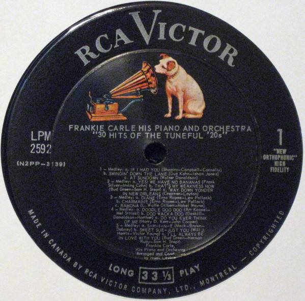 Frankie Carle And His Orchestra - 30 Hits Of The Tuneful '20s (LP, Album, Mono) (Mint (M)) - Image 3