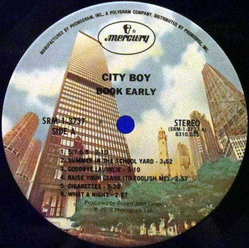 City Boy - Book Early (LP, Album) (Mint (M)) - Image 3