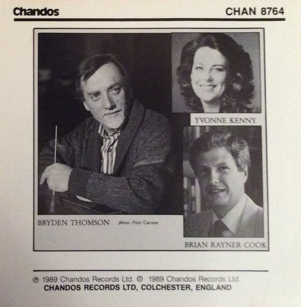 Ralph Vaughan Williams - Yvonne Kenny, Brian Rayner Cook, London Symphony Orchestra & London Symphony Chorus, Bryden Thomson - A Sea Symphony (No.I) (CD, Album) (Near Mint (NM or M-)) - Image 4
