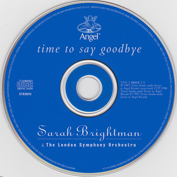 Sarah Brightman & London Symphony Orchestra - Time To Say Goodbye (CD, Album, Club) (Near Mint (NM or M-)) - Image 3