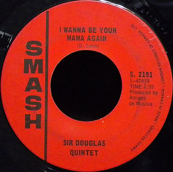 Sir Douglas Quintet - Mendocino (7", Single) (Very Good Plus (VG+)) - Image 2