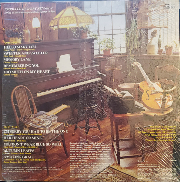 The Statler Brothers - Pardners In Rhyme (LP) (Mint (M)) - Image 2
