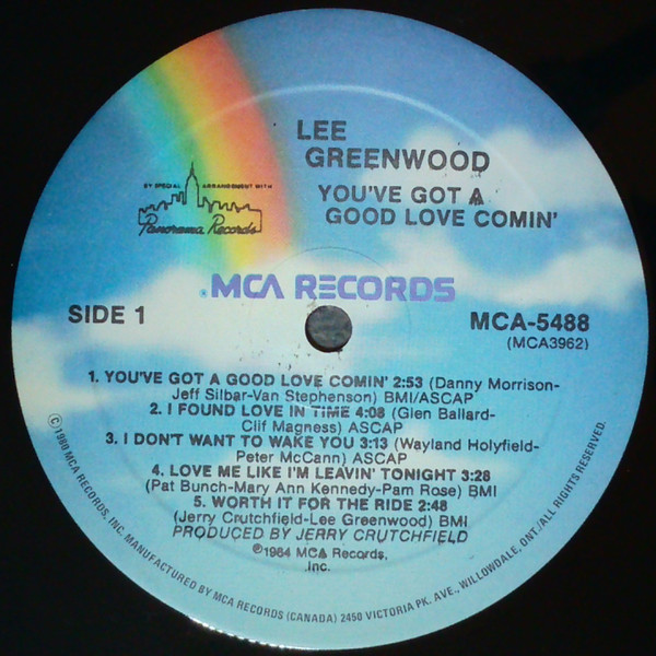 Lee Greenwood - You've Got A Good Love Comin' (LP, Album) (Mint (M)) - Image 2