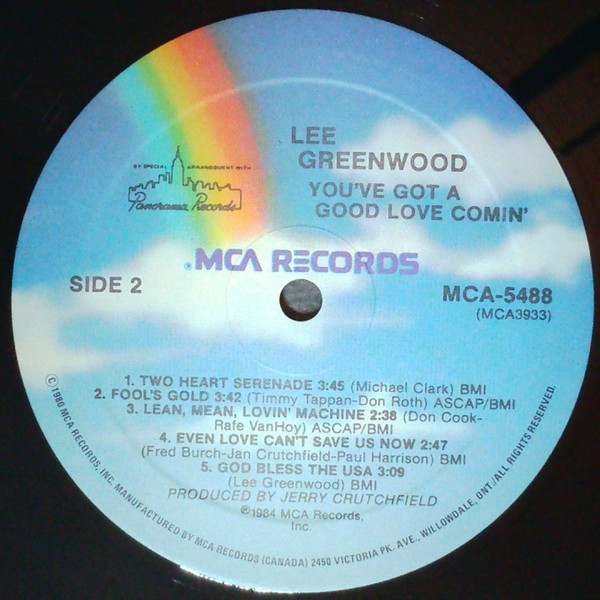 Lee Greenwood - You've Got A Good Love Comin' (LP, Album) (Mint (M)) - Image 3