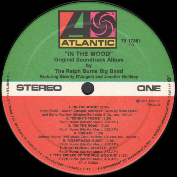 Ralph Burns And His Orchestra - "In The Mood" Original Soundtrack Album (LP, Album) (Mint (M)) - Image 2
