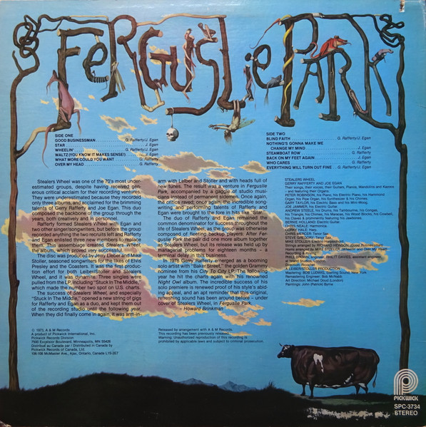 Stealers Wheel - Ferguslie Park (LP, Album, RE, RM) (Mint (M)) - Image 2