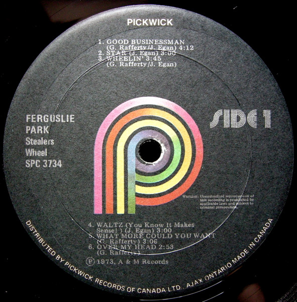 Stealers Wheel - Ferguslie Park (LP, Album, RE, RM) (Mint (M)) - Image 3