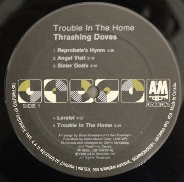 Thrashing Doves - Trouble In The Home (LP, Album) (Mint (M)) - Image 3