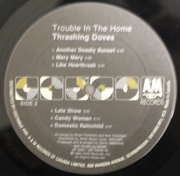 Thrashing Doves - Trouble In The Home (LP, Album) (Mint (M)) - Image 4