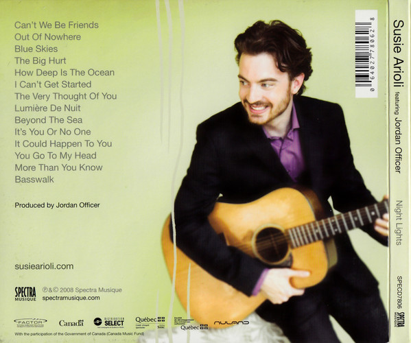 Susie Arioli Featuring Jordan Officer - Night Lights (CD, Album) (Near Mint (NM or M-)) - Image 2