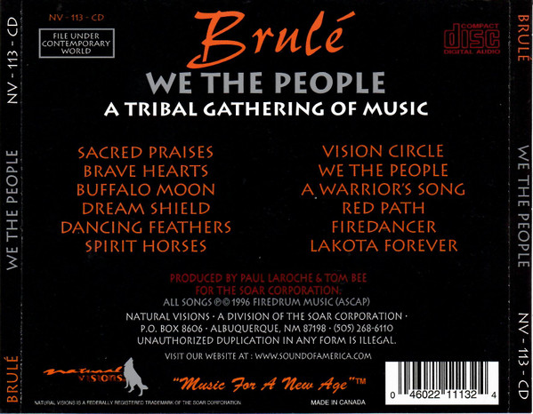 Brulé - We The People (A Tribal Gathering Of Music) (CD) (Very Good Plus (VG+)) - Image 2