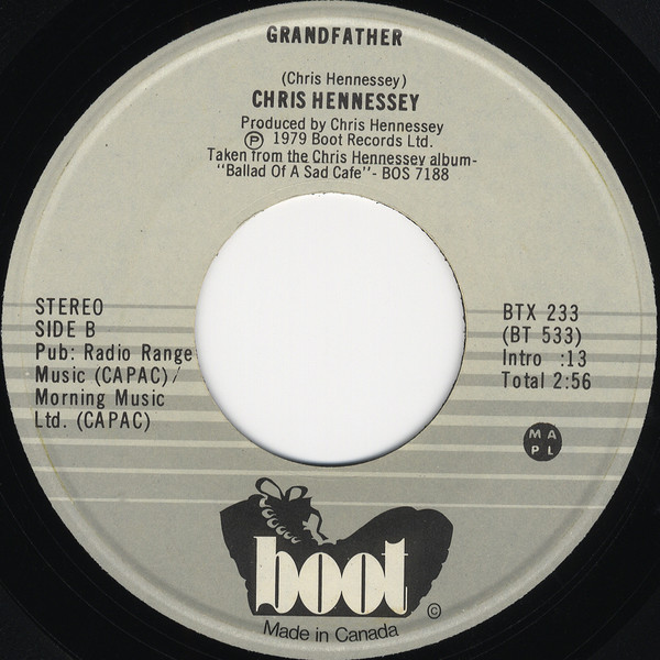 Chris Hennessy - Her Father Didn't Like Me Anyway (7") (Very Good Plus (VG+)) - Image 2