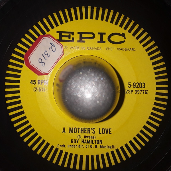 Roy Hamilton (5) - A Simple Prayer / A Mother's Love (7", Single) (Very Good (VG)) - Image 2