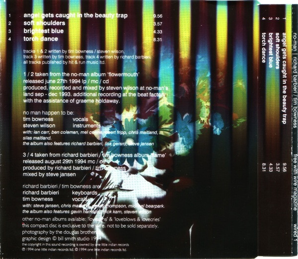 No-Man | Richard Barbieri / Tim Bowness - Wired 1 (CD) (Near Mint (NM or M-)) - Image 2