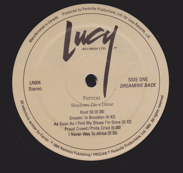 Ferron (2) - Shadows On A Dime (LP, Album, Gat) (Mint (M)) - Image 3