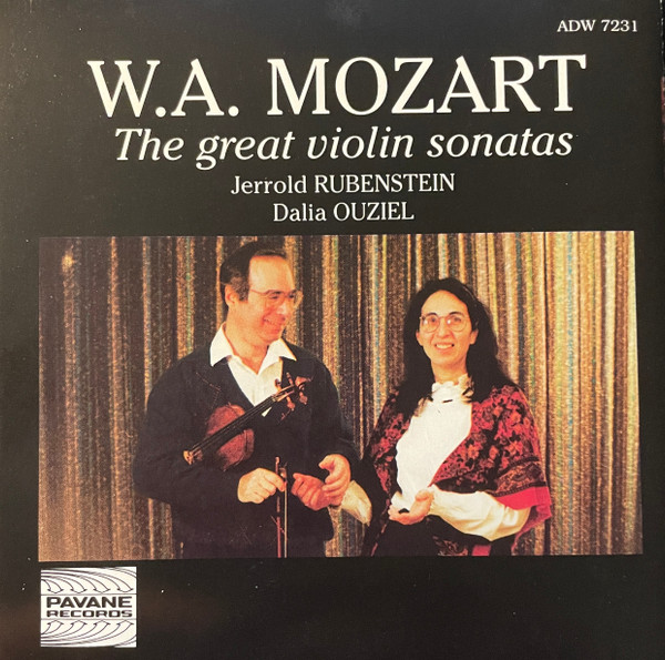 Wolfgang Amadeus Mozart, Jerrold Rubenstein, Dalia Ouziel - The Great Violin Sonatas (CD, Album) (Near Mint (NM or M-)) - Image 2