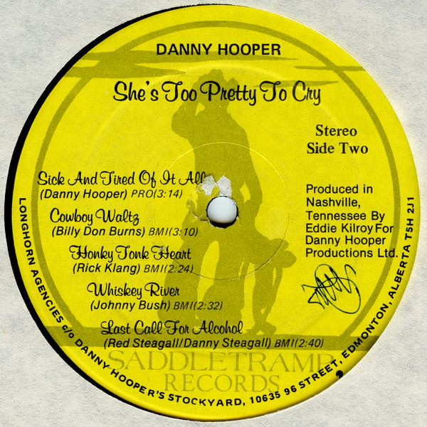Danny Hooper (2) - She's Too Pretty To Cry (LP, Album) (Mint (M)) - Image 4